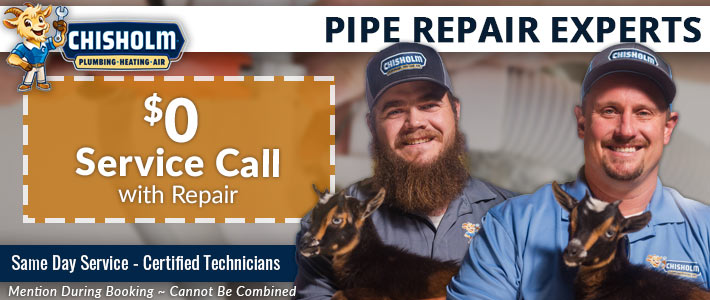 greenville pipe repair Chisholm Plumbing, Air & Electric